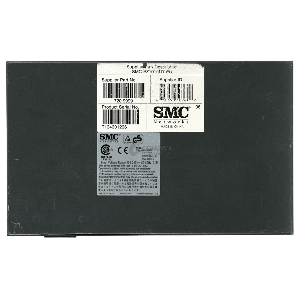 SMC-EZ1016DT 16-PORT 10/100 ETHERNET SWITCH